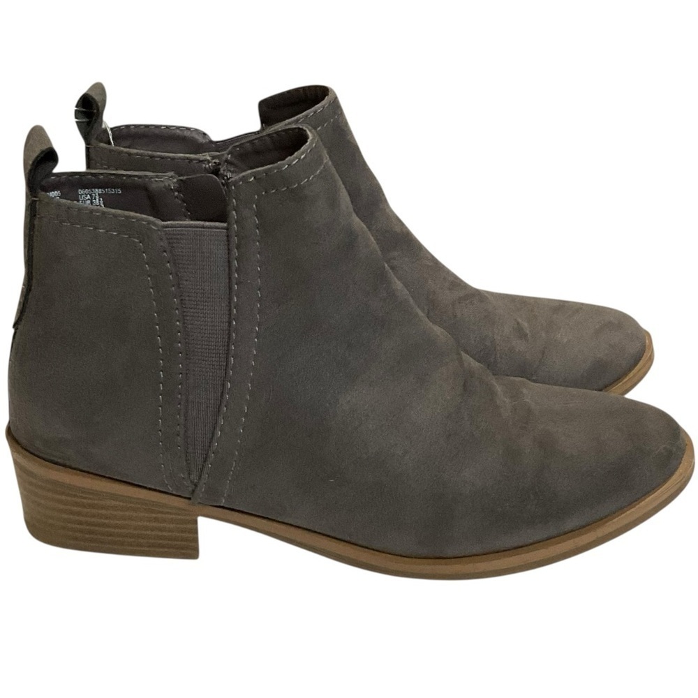 Time and Tru Gray Ankle Booties Size 7.5